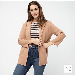 J. Crew Tan Sweater Blazer sz Medium